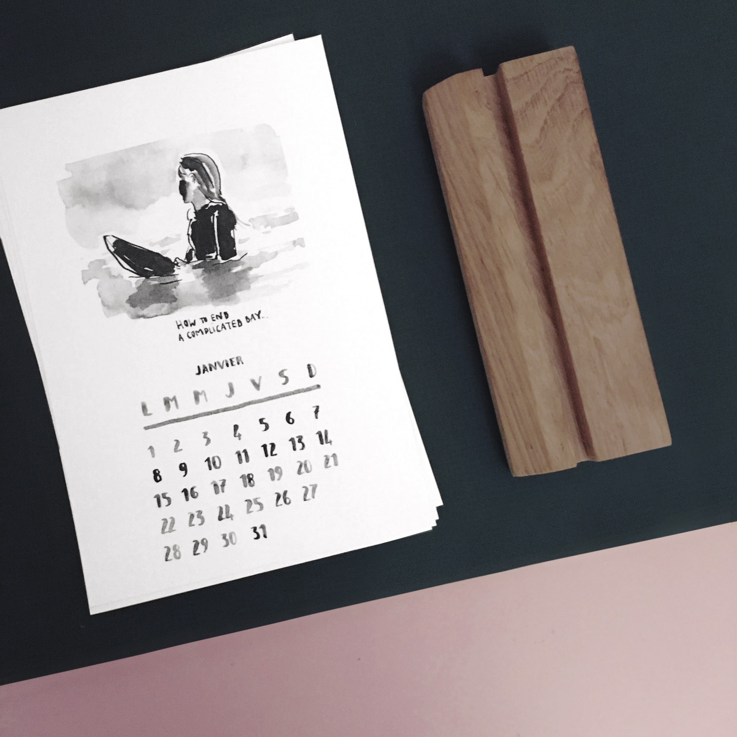 calendrier-2018-vague-graphique-canson-support-bois