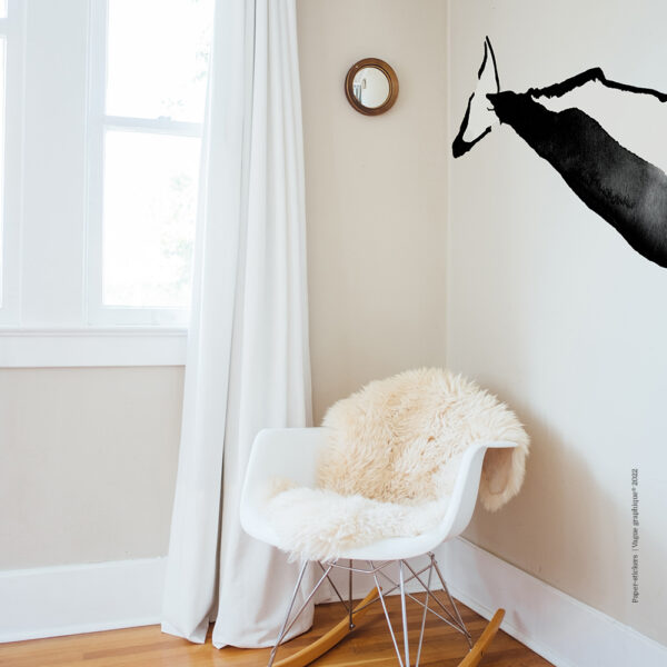 Paper sticker Cachalot, baleine sur vos murs ! Studio Vague Graphique® 2022