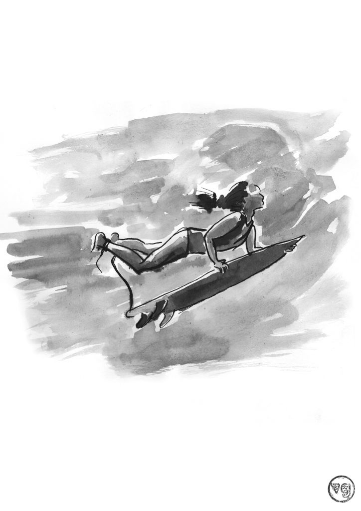 j-defay-diving-vague-graphique-illustration-surf
