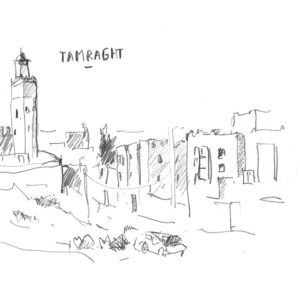 minaret-tamraght-taghazout-maroc-vaguegraphique-dessin