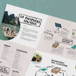 Affiche Nomade des mers pour le low tech lab, studio Vague Graphique