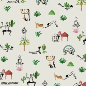 papier peint de créateur, motif lifestyle