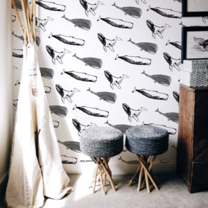 Motif papier peint baleine, Vague graphique, 2020 all rights reserved