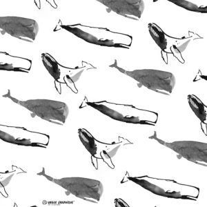 Motif papier peint baleine, Vague graphique, 2020 all rights reserved