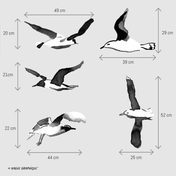 Mouettes | Autocollant en papier-peint – Image 2