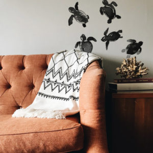 baby-turtles-wallpaper-creative-interior-design-vague-graphique