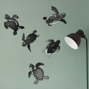 papier-peint-bebe-tortue-stickers-vague-graphique