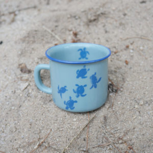 Tasse Egg'closion, bébés tortues cherchant la mer, Céramique animaux