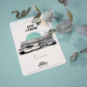 Bon cadeau Vague Graphique, Carte cadeau Noël