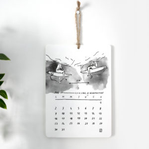 Calendrier créatif 2022, art à l'encre de chine