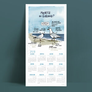 Calendrier annuel 2023 - Faire la différence Mouette ou Goëland !