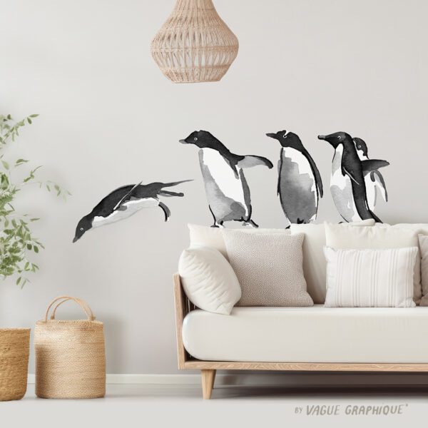 Manchots | Stickers en papier peint