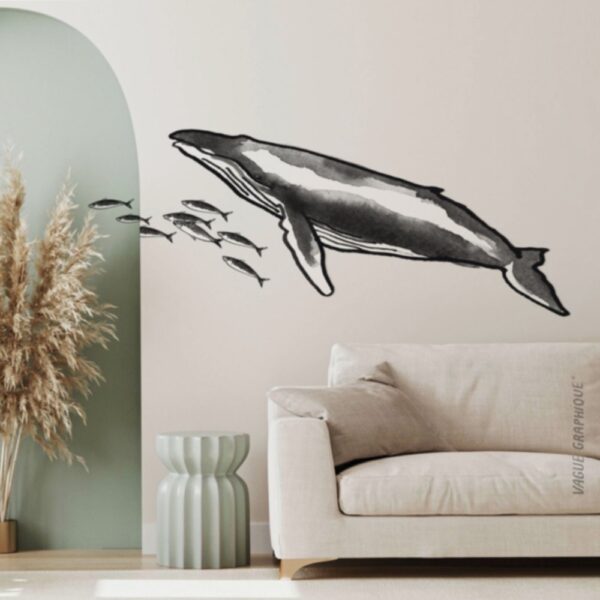 Baleine à bosse |  Sticker en papier-peint